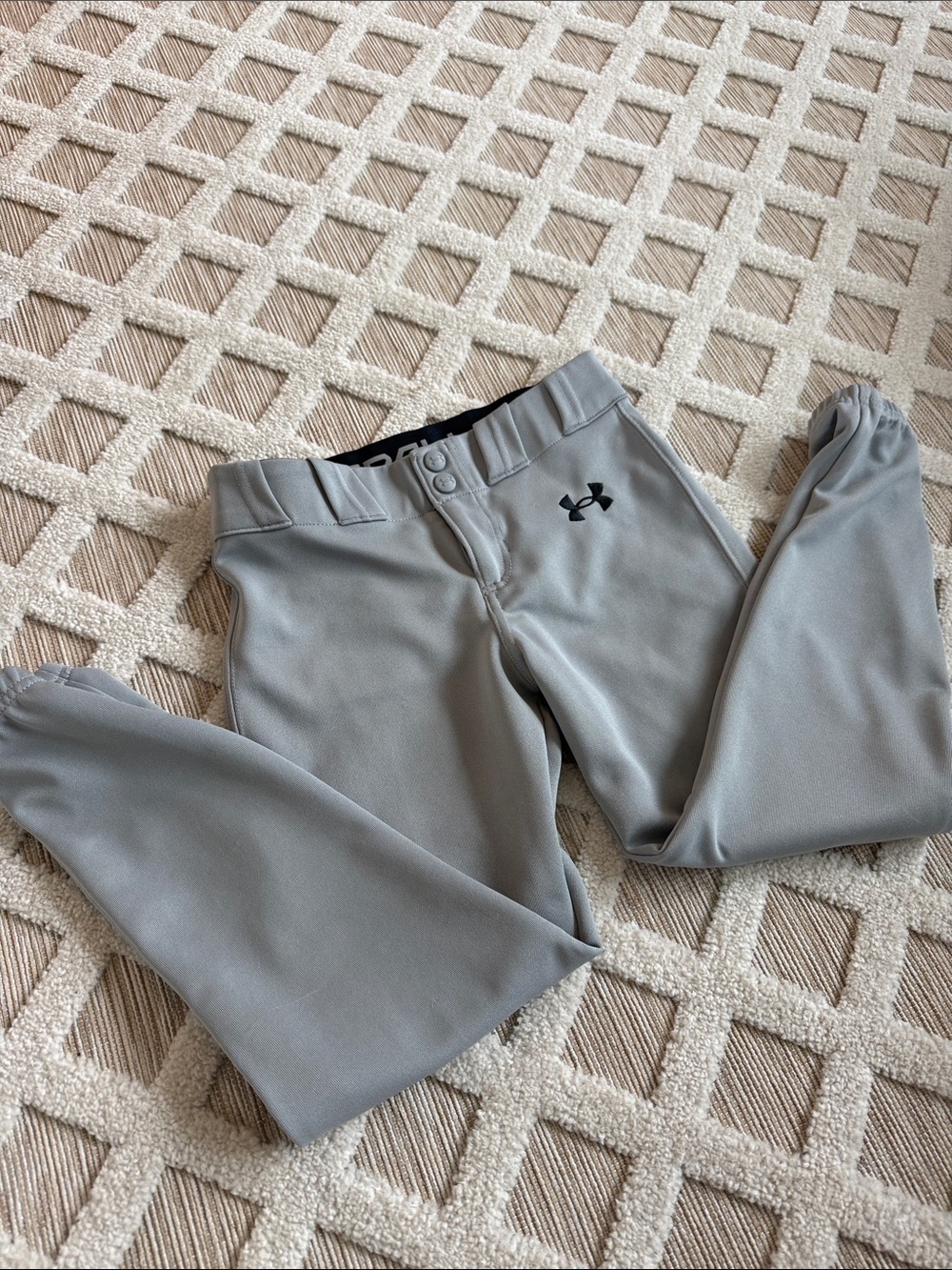 Under Armour Light Gray Performance Baseball Pants